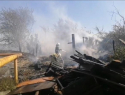 В Астраханской области произошел крупный пожар, уничтожена тысяча квадратных метров