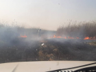 В Астраханском заповеднике второй день борются с природным пожаром