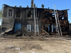 В Астрахани сгорел нежилой двухэтажный дом 