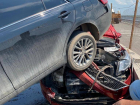 В Астраханской области на ремонтируемом мосту произошло ДТП с четырьмя автомобилями 