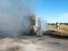 На трассе Астрахань — Волгоград загорелась "Газель"