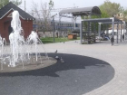 В астраханском парке включили фонтан 
