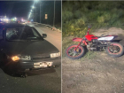 Под Астраханью 13-летний мотоциклист получил травмы от столкновения с машиной