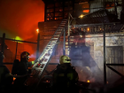 В крупном пожаре под Астраханью пострадал местный житель
