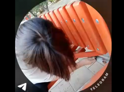 Астраханские подростки засняли свой акт вандализма в парке Центральный