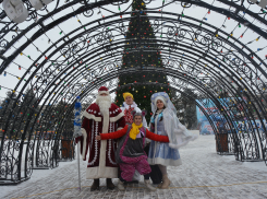 У центральной елки Астрахани ежедневно проходят праздничные мероприятия