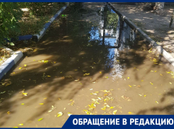 На улице Татищева в Астрахани четыре дня текут канализационные колодцы