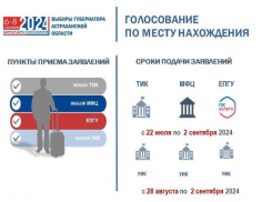 Астраханцам предложили удобный вариант голосования на выборах губернатора