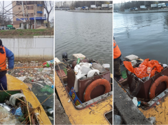 Более 200 кубометров мусора достали из астраханских каналов