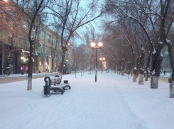 За несколько дней в Астрахани выпала месячная норма снега