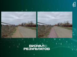Под Астраханью в селе Зензели начали строить новую пешеходную зону