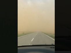 В приграничном с Астраханской областью регионе засекли пыльную бурю 