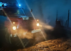 Минувшей ночью в Астраханской области загорелись асфальтоукладчик и дорожный каток