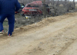  Под Астраханью иномарка сделала сальто в воздухе