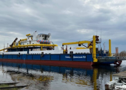 В Астрахань прибыл земснаряд «Северо-Двинский-701» для дноуглубительных работ