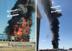 Соцсети: в Астраханской области горит завод томатной пасты