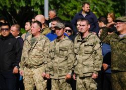 Из Астраханской области отправилась на боевое слаживание еще одна группа мобилизованных