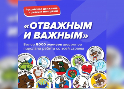 Рисунок астраханской третьеклассницы появился на шевронах российских военных 