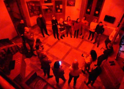 Астраханские журналисты провели бурную ночь в музее