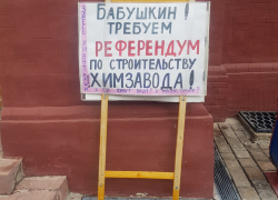 У входа в администрацию губернатора проходит бесчеловечный пикет