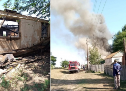 Многодетная астраханская семья потеряла дом из-за короткого замыкания