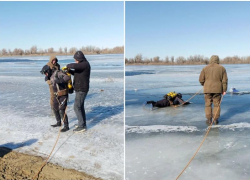 В Астраханской области ледовая обстановка помешала искать пропавшего мужчину