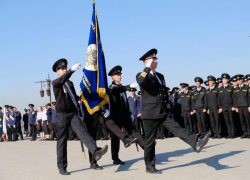 В Астрахани Каспийский институт торжественно провел «Посвящение в курсанты»