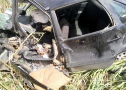 Видеорегистратор зафиксировал момент аварии, в которой погибла семья из Волгограда 