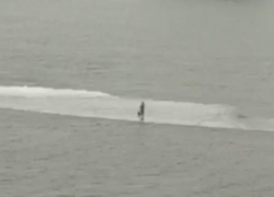 Астраханские спасатели эвакуировали рыбака с дрейфующей льдины