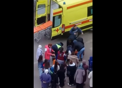 В Астрахани на улице Богдана Хмельницкого сбили женщину с собакой 