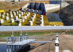 Под Астраханью завершают строительство важного гидротехнического сооружения