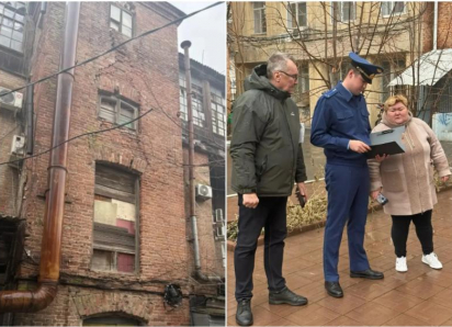 Дом в центре Астрахани проверили на аварийное состояние конструкций