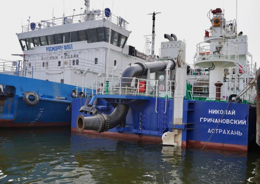 Астраханская верфь усилила дноуглубительный флот судном «Николай Гричановский»