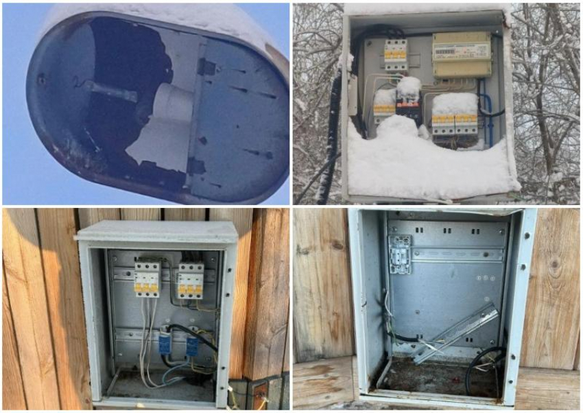 На севере Астраханской области вандалы планомерно уничтожают электрощиты