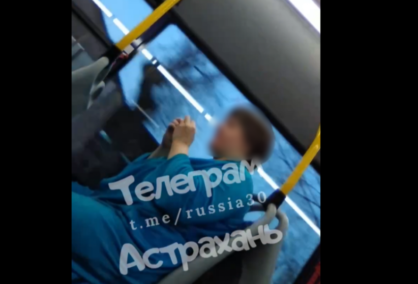 Астраханцы заметили в новом автобусе странную пассажирку