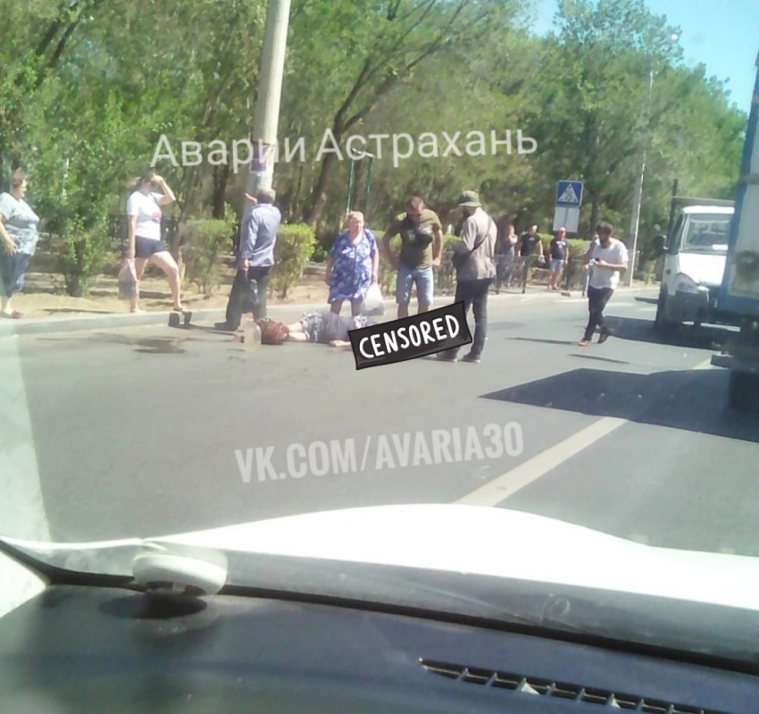 В Астрахани газелист сбил пенсионерку на пешеходном переходе