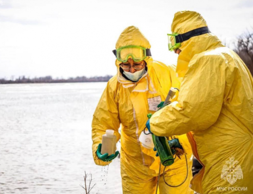 В астраханском селе состоялась тренировка по ликвидации последствий затопления