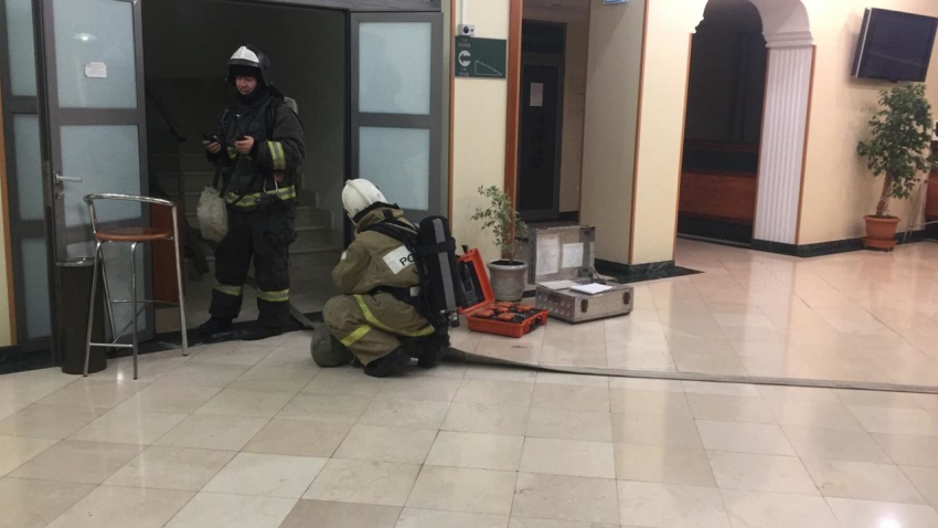 В астраханской гостинице горел туалет 