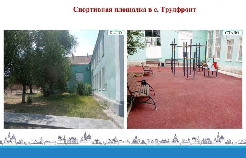 В Астраханской области возведут детские и спортивные площадки